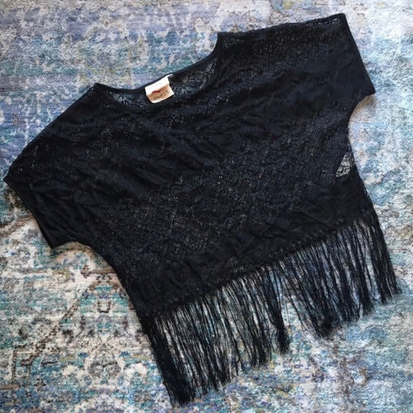Derek Heart Tops - Lace Fringe Top